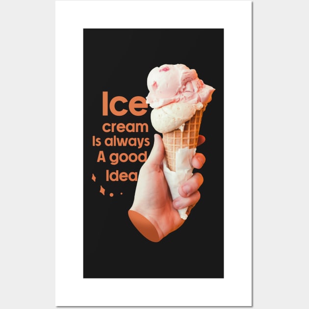 National Ice Cream Day Wall Art by SOF1AF